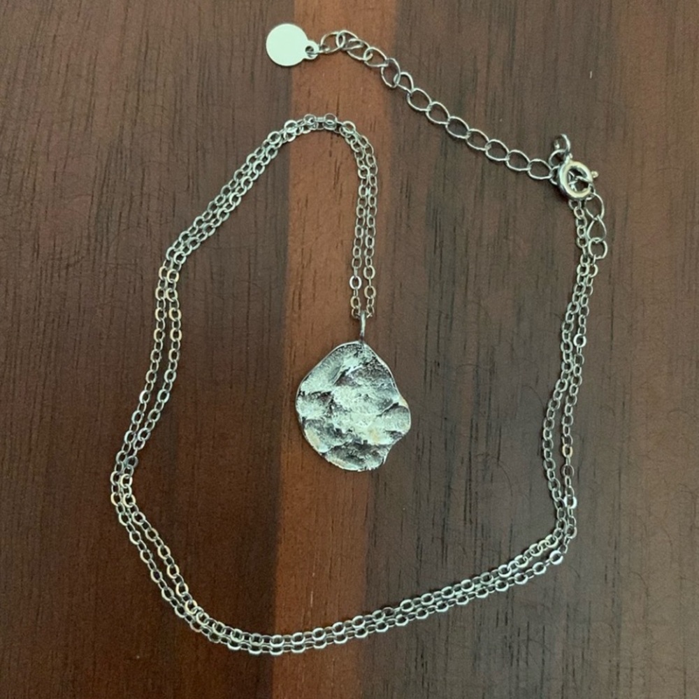 NWT 925 silver abstract pendant necklace